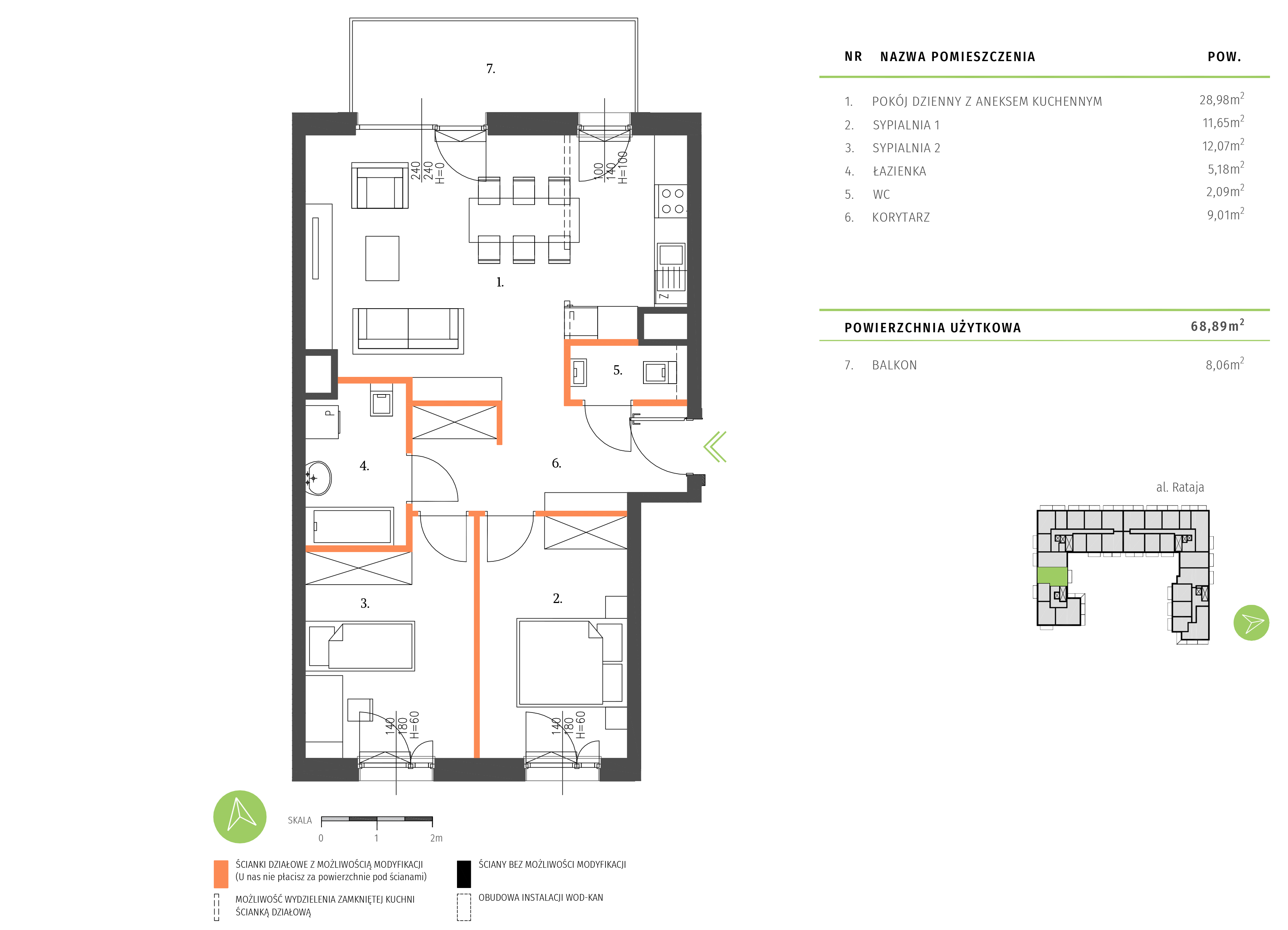 Plan mieszkania A.1.3.04