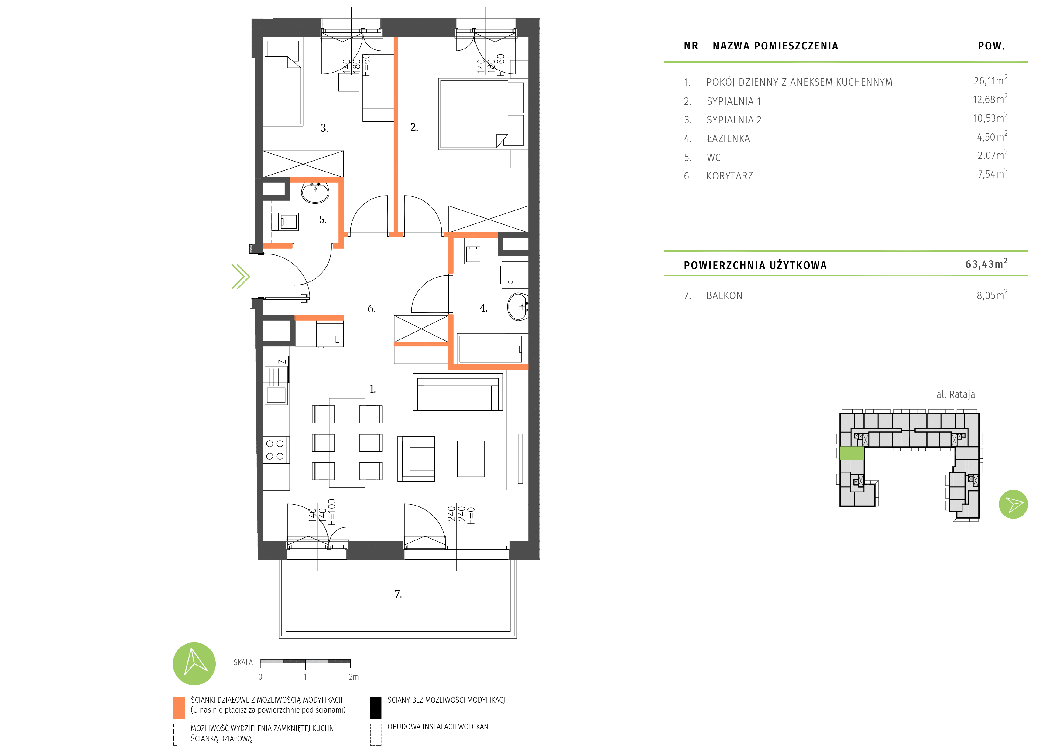 Plan mieszkania A.2.3.01