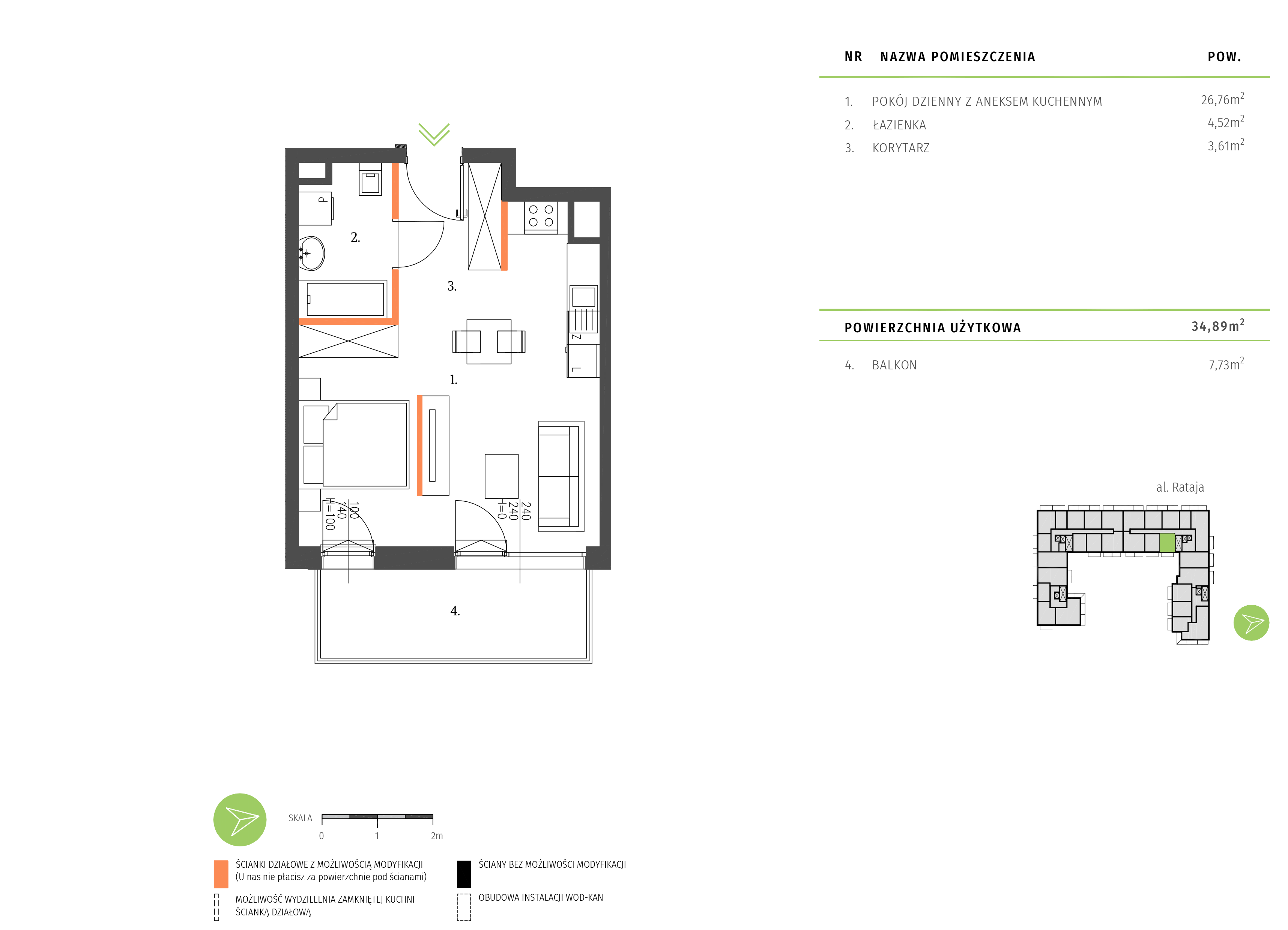 Plan mieszkania A.3.3.01