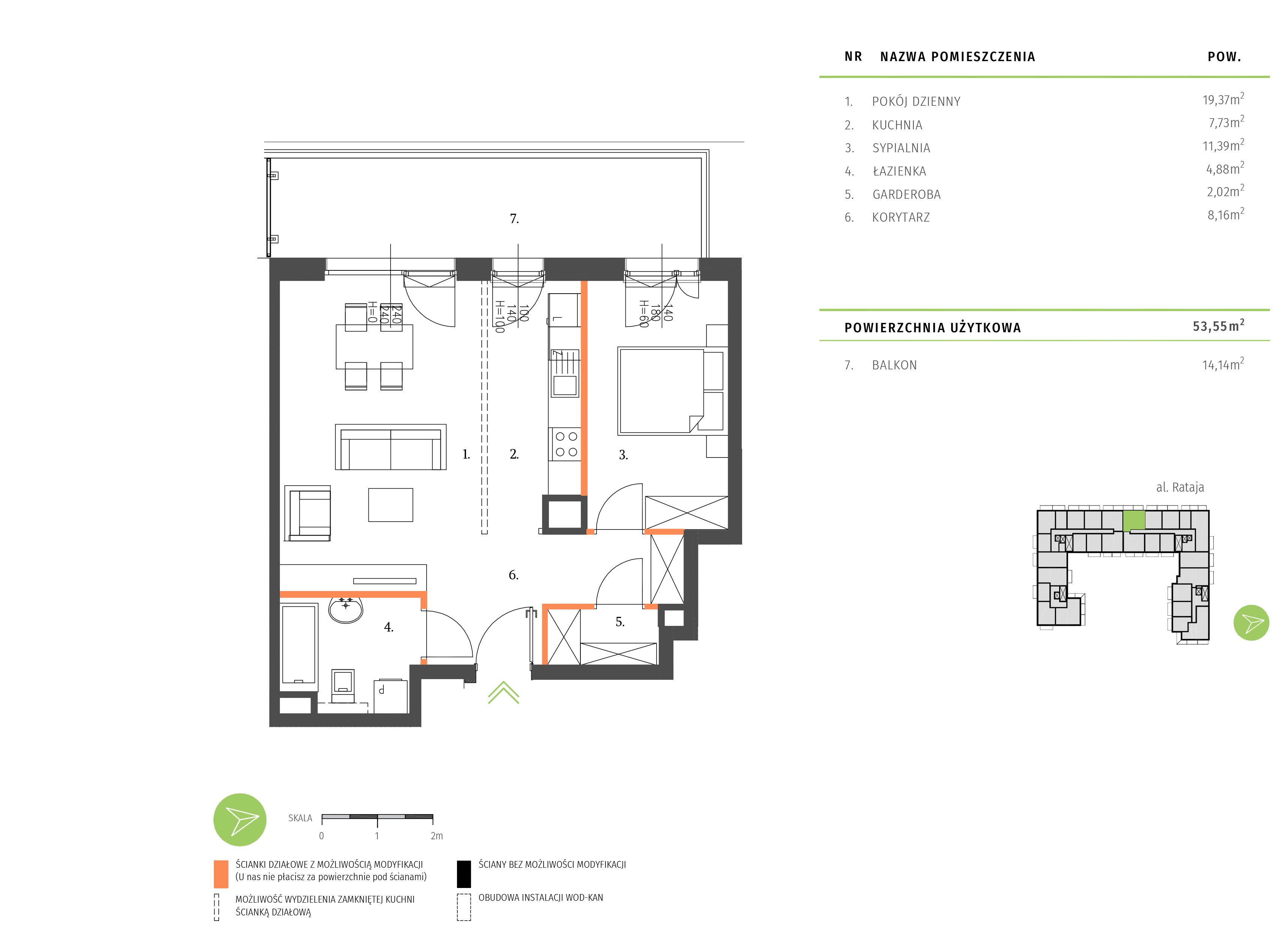 Plan mieszkania A.3.3.04