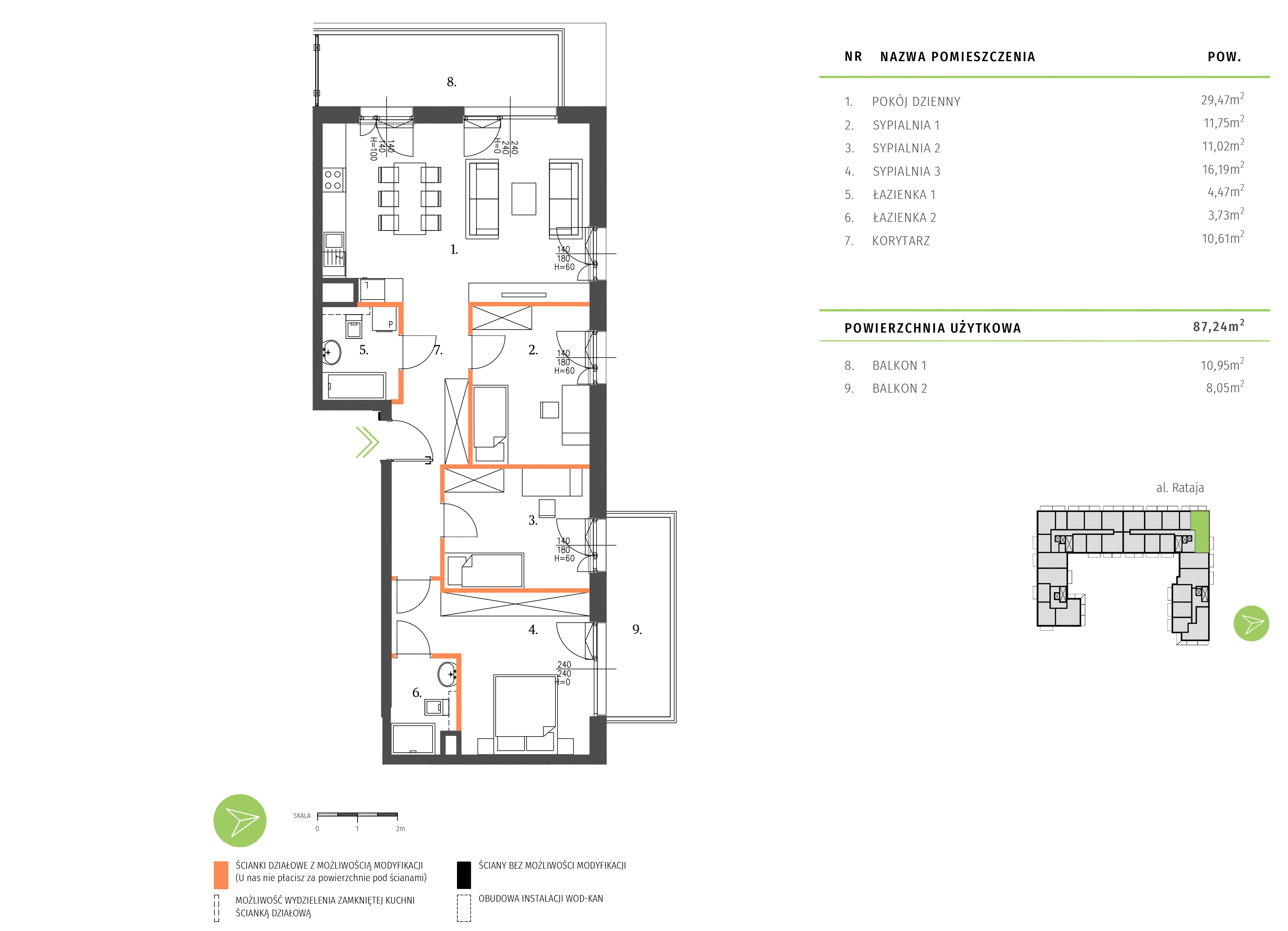 Plan mieszkania A.3.3.08