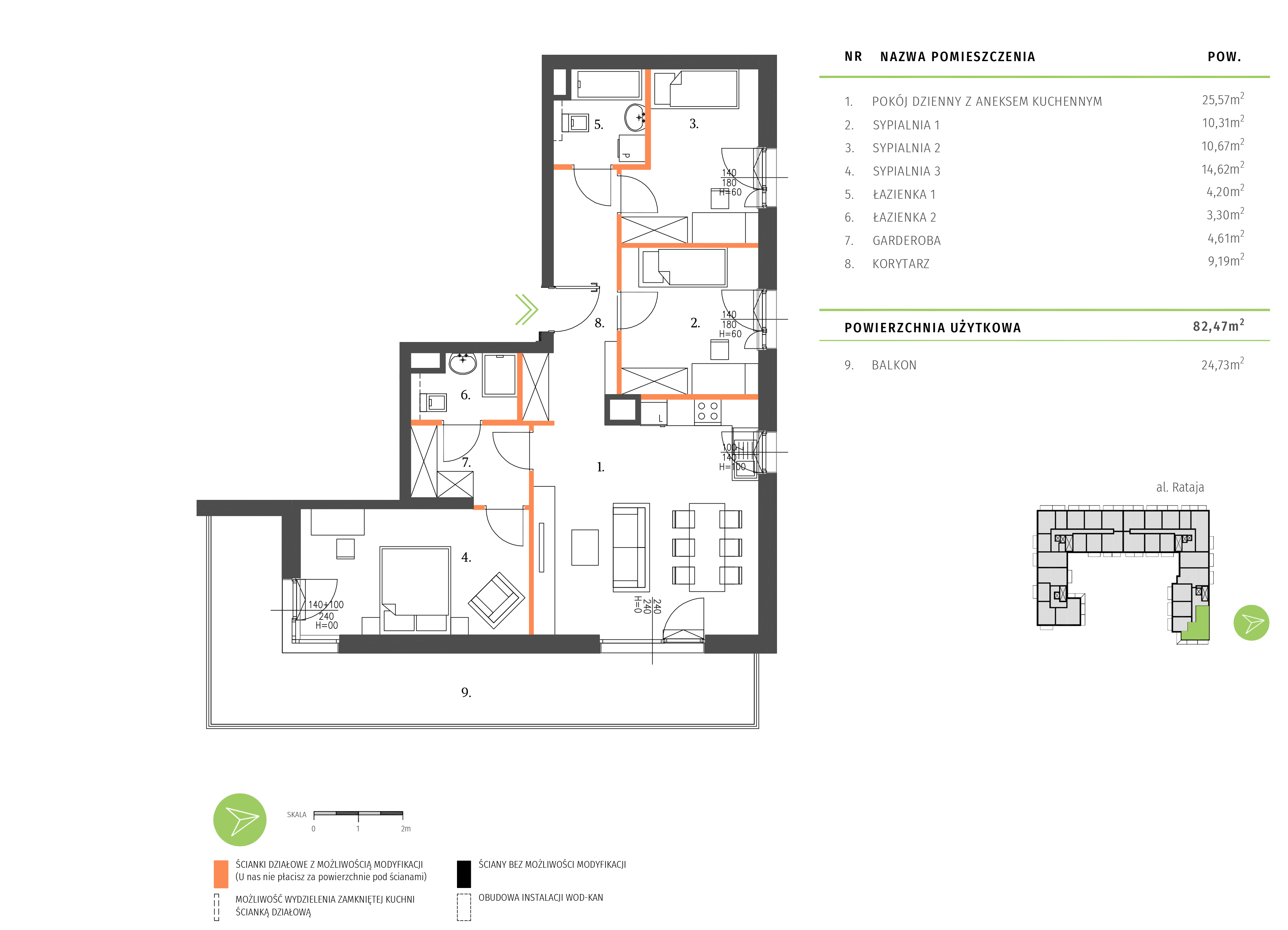 Plan mieszkania A.4.3.01
