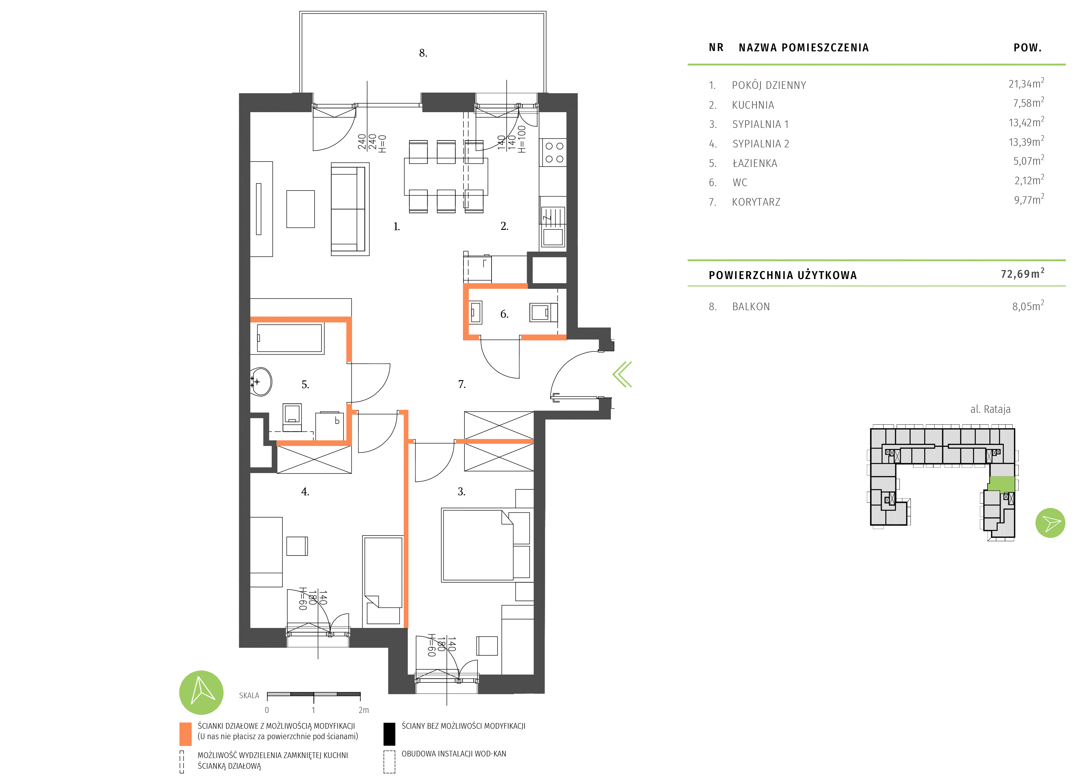 Plan mieszkania A.4.3.05