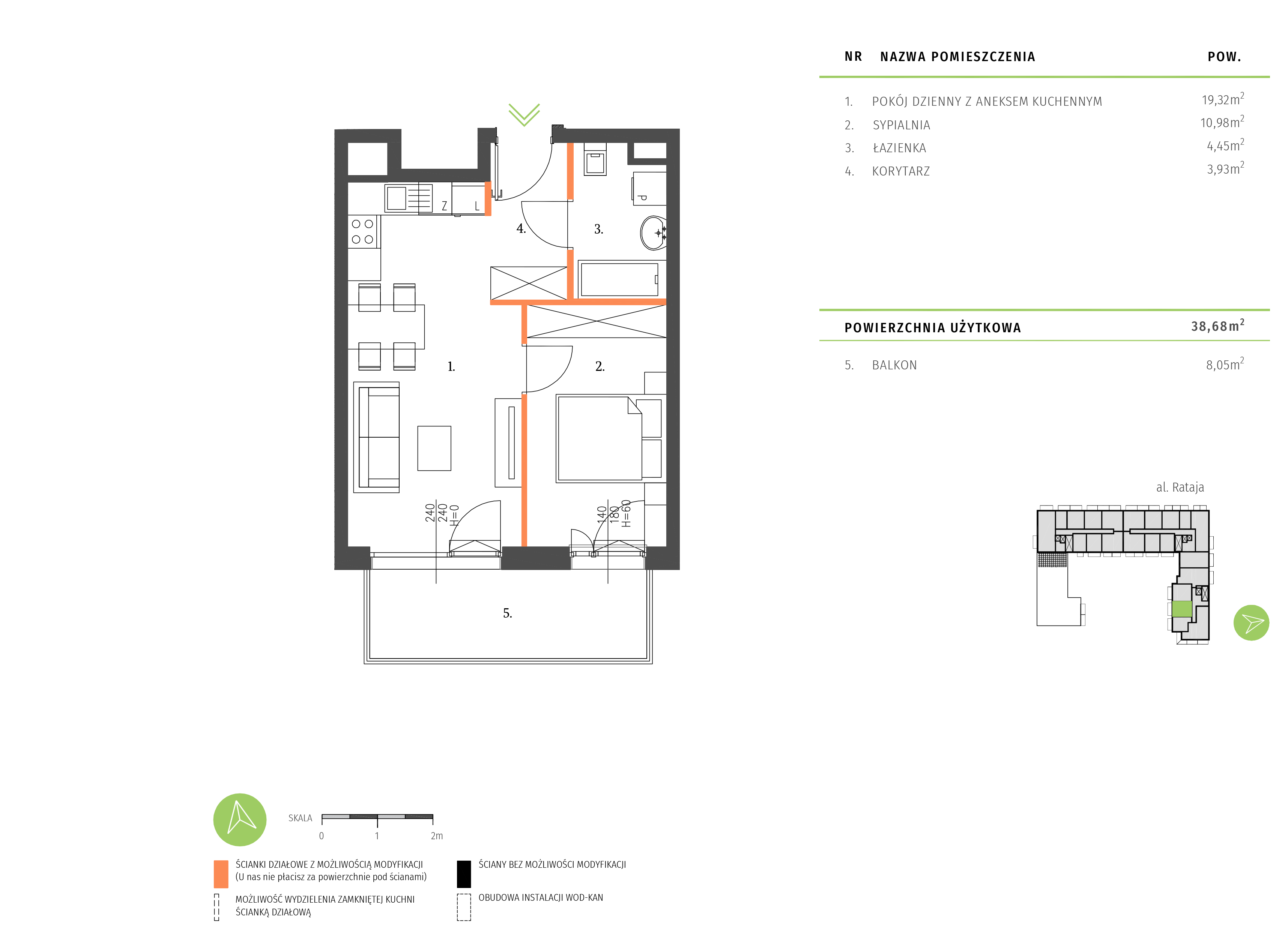 Plan mieszkania A.4.4.03